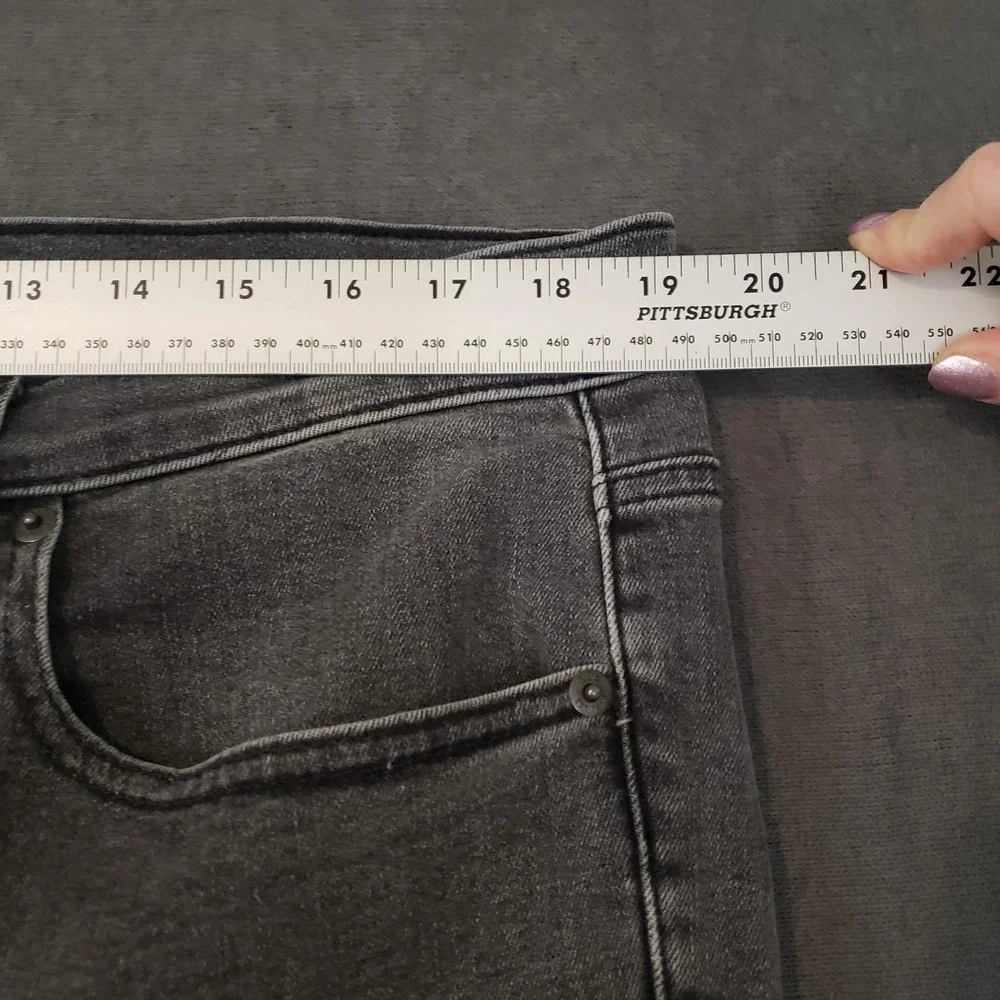 Gap Jeans Womens Size 18 Tall Mid Rise‎ Skinny Button Fly Black